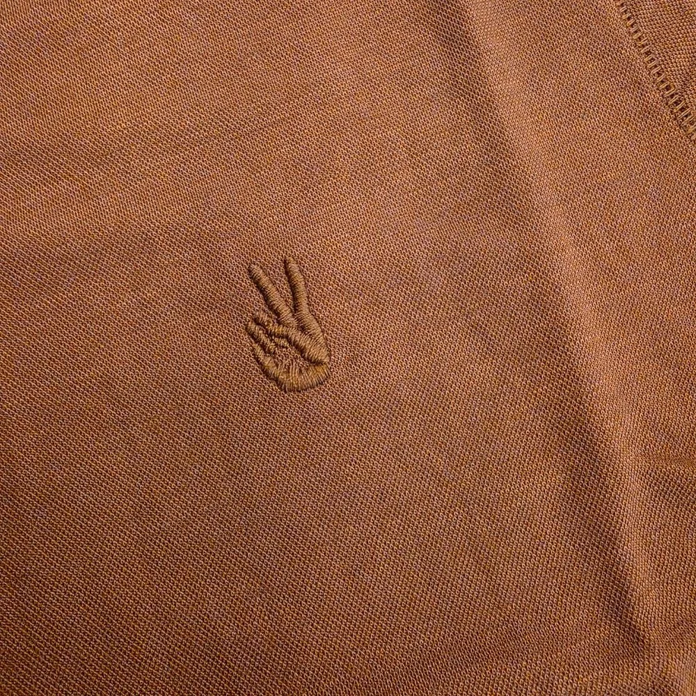John Varvatos Polo Shirt Men's XS Mauvewood Peace Sign Logo K6497S24 NWT - Picture 3 of 14
